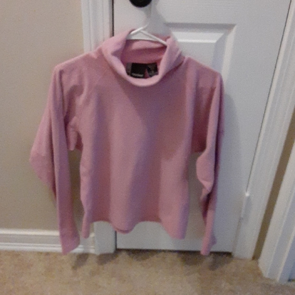 Women's Pink Turtleneck Sweater